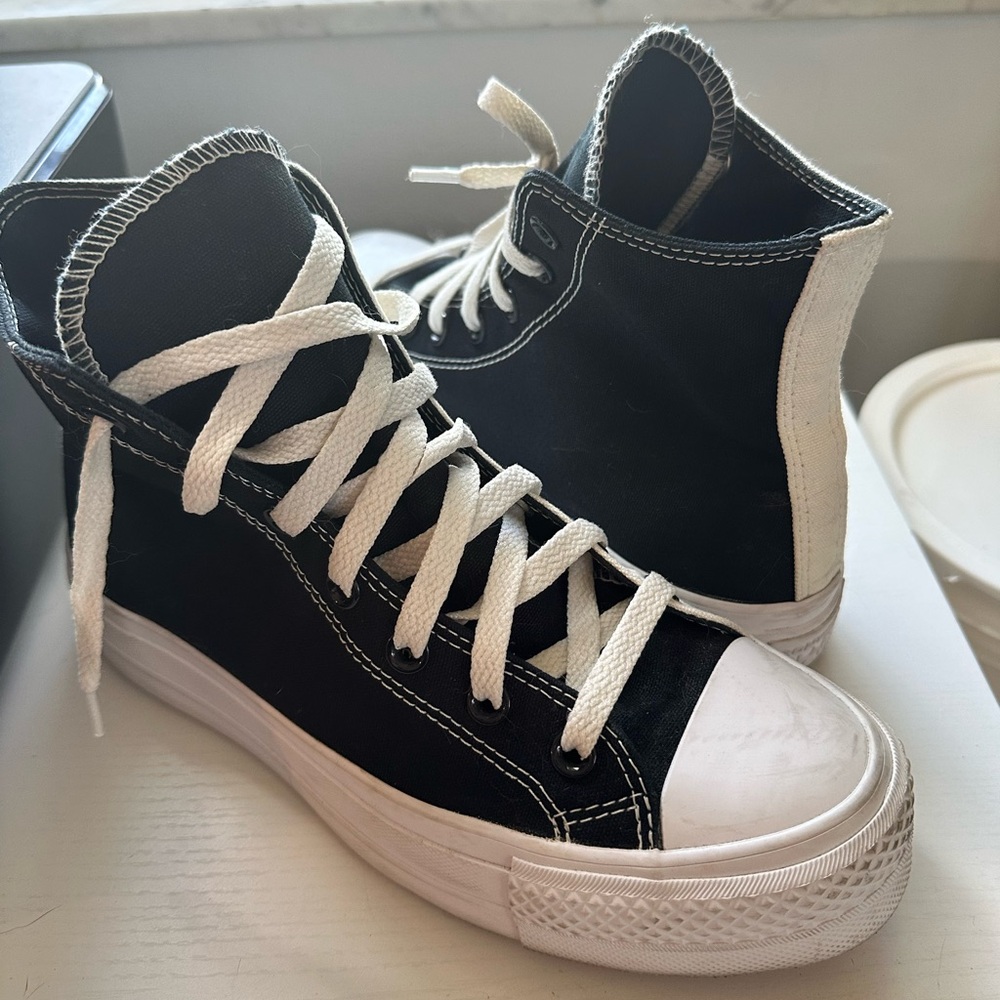 Custom Platform Converse High Top - image 1
